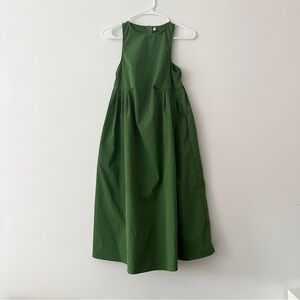 Green Sleeveless Kids Dress